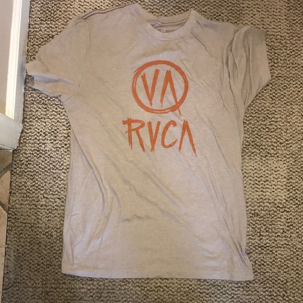 Grey RVCA T-Shirt-L